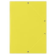 Kartónový obal lesklý s gumičkou DONAU žltý