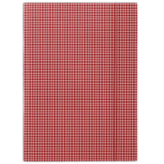 Kartónový obal s gumičkou DONAU červené káro