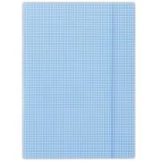 Kartónový obal s gumičkou DONAU modré káro