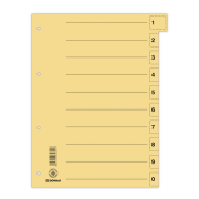 Kartónový rozraďovač DONAU odtrhávací žltý