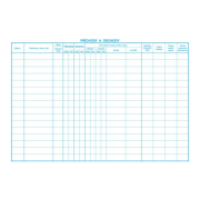 Kniha príchodov a odchodov A4 30 listov