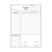 Montážny denník A4 100 listov samoprepis