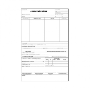 Cestovný príkaz A4 blok, 100 listov