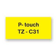 Samolepiaca páska Brother TZ-C31 12 mm neonžltá/čierna