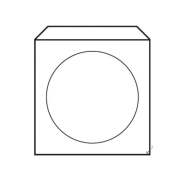 Obálky na CD 125x125 s okienkom 50 ks