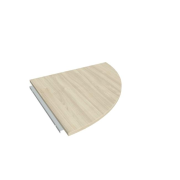 Doplnkový stôl Cross, pravý, 80x80 cm, agát