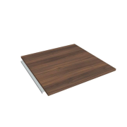 Doplnkový stôl Cross, 80x80 cm, orech