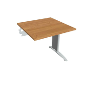 Pracovný stôl Flex, 80x75,5x80 cm, jelša/kov