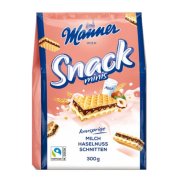 Oblátky Manner Snack Minis lieskovoorieškové 300 g
