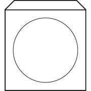 Obálky na CD 125x125 s okienkom 100 ks