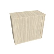 Prídavná skriňa k stolu Hobis, zámok, L, 80x75,5x40 cm, agát