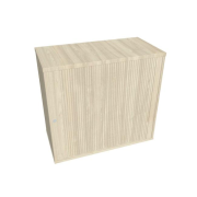 Prídavná skriňa k stolu Hobis, zámok, P, 80x75,5x40 cm, agát