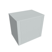 Prídavná skriňa k stolu Hobis, zámok, P, 80x75,5x60 cm, sivá