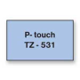 Samolepiaca páska Brother TZe-531 12 mm modrá/čierna