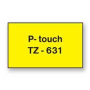 Samolepiaca páska Brother TZe-631 12 mm žltá/čierna