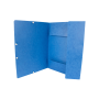 Kartónový obal hladký s gumičkou Q-CONNECT modrý