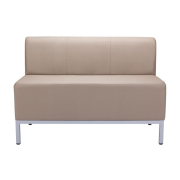 Dvojkreslo Steve, celočalúnené, š. 118 cm, zdravotnícka ekokoža 096