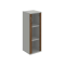 Policová skriňa Strong P, 40x115,2x40 cm, orech/sivá