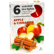 Čajové sviečky ADMIT 6ks Apple & Cinnamon