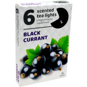 Čajové sviečky ADMIT 6ks Čierne ríbezle