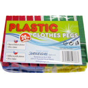 JANEGAL Štipce na bielizeň plastové 20ks
