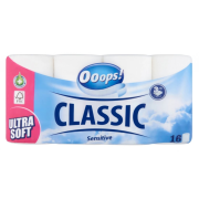 OOOPS! Toaletný papier Classic Sensitive 3vr/16ks
