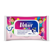 VELVET Vlhčený toaletný papier Junior 48ks