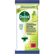 DETTOL antibakteriálne obrúsky na povrchy 36ks - Limetka
