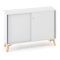 Policová skriňa ALFA ROOT, posuvné dvere, 1 polica, 100x45x88,7cm, biela
