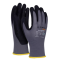 Rukavice pletené, polomáčané DONAU SAFETY Flex-Dotted, kat. II šedé veľ. 9