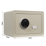 Nábytkový sejf Vintage, elektronický, béžový