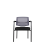 Konferenčná stolička LAPEL Visitor, čierne nohy, BN6 antracit