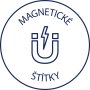 Magnetické popisovacie štítky Avery 50mm x 140m