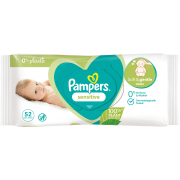 PAMPERS vlhčené obrúsky 52ks Sensitive