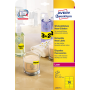 Etikety Avery odnímateľné 99,1x38,1 mm neónové žlté