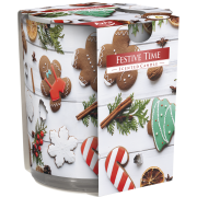 BISPOL sviečka sklo 100g Festive time