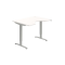 Pracovný stôl Motion Ergo, ZO, 2S, 120x70,5-120,5x90 cm, biela/sivá