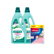 Sanytol DUO čistič podlahy Eukalyptus+utierka