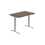 Pracovný stôl Motion, PO, 2S, 120x70,5-120,5x80 cm, orech/sivá