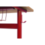Dvojmiestna lavica pevná, veľ. 2, červená